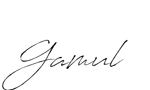 Gamul stylish signature style. Best Handwritten Sign (Antro_Vectra) for my name. Handwritten Signature Collection Ideas for my name Gamul. Gamul signature style 6 images and pictures png