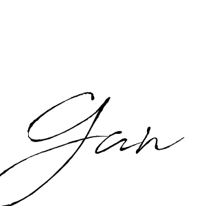Antro_Vectra is a professional signature style that is perfect for those who want to add a touch of class to their signature. It is also a great choice for those who want to make their signature more unique. Get Gan name to fancy signature for free. Gan signature style 6 images and pictures png
