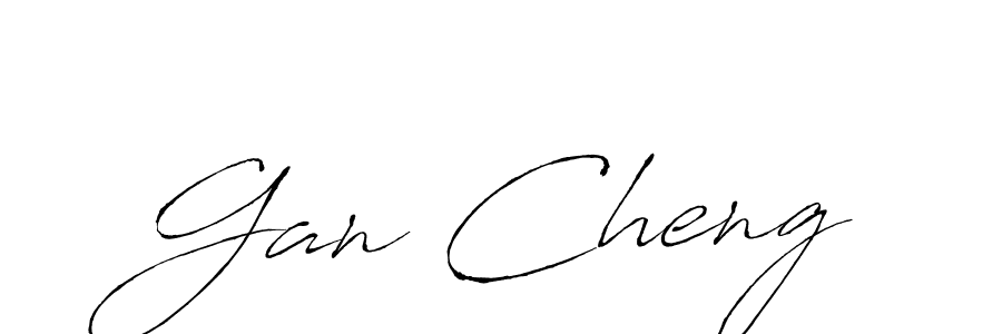 How to make Gan Cheng name signature. Use Antro_Vectra style for creating short signs online. This is the latest handwritten sign. Gan Cheng signature style 6 images and pictures png