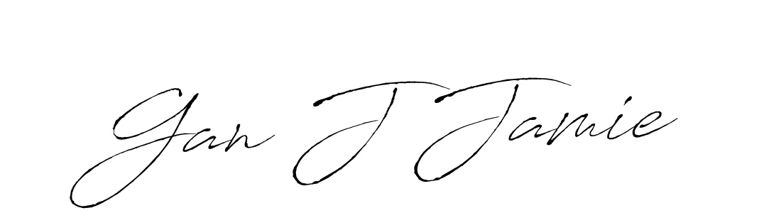 Make a beautiful signature design for name Gan J Jamie. With this signature (Antro_Vectra) style, you can create a handwritten signature for free. Gan J Jamie signature style 6 images and pictures png