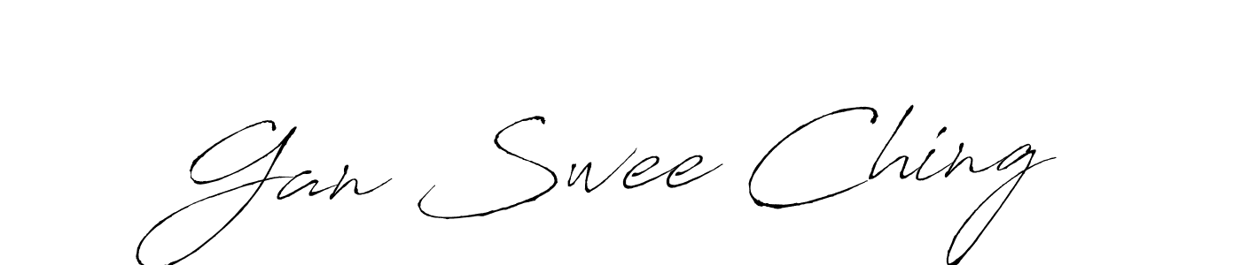 Gan Swee Ching stylish signature style. Best Handwritten Sign (Antro_Vectra) for my name. Handwritten Signature Collection Ideas for my name Gan Swee Ching. Gan Swee Ching signature style 6 images and pictures png