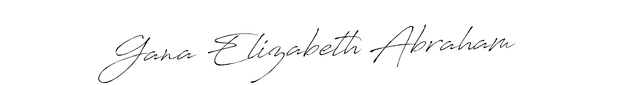 Make a beautiful signature design for name Gana Elizabeth Abraham. Use this online signature maker to create a handwritten signature for free. Gana Elizabeth Abraham signature style 6 images and pictures png