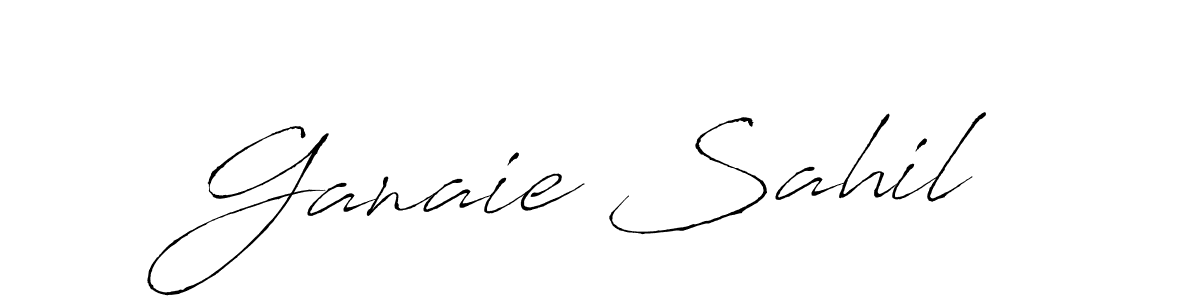 Use a signature maker to create a handwritten signature online. With this signature software, you can design (Antro_Vectra) your own signature for name Ganaie Sahil. Ganaie Sahil signature style 6 images and pictures png