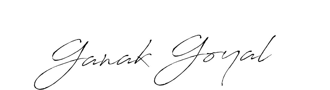 Use a signature maker to create a handwritten signature online. With this signature software, you can design (Antro_Vectra) your own signature for name Ganak Goyal. Ganak Goyal signature style 6 images and pictures png