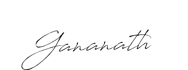 Also we have Gananath name is the best signature style. Create professional handwritten signature collection using Antro_Vectra autograph style. Gananath signature style 6 images and pictures png