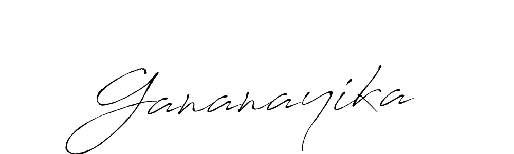 Gananayika stylish signature style. Best Handwritten Sign (Antro_Vectra) for my name. Handwritten Signature Collection Ideas for my name Gananayika. Gananayika signature style 6 images and pictures png