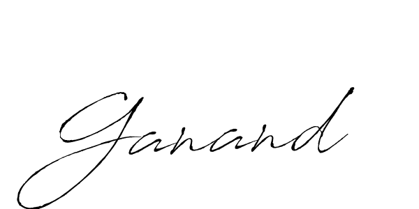 Design your own signature with our free online signature maker. With this signature software, you can create a handwritten (Antro_Vectra) signature for name Ganand. Ganand signature style 6 images and pictures png