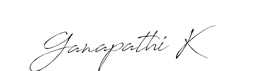 Ganapathi K stylish signature style. Best Handwritten Sign (Antro_Vectra) for my name. Handwritten Signature Collection Ideas for my name Ganapathi K. Ganapathi K signature style 6 images and pictures png