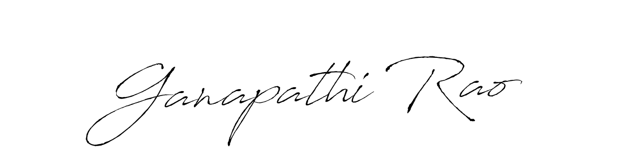 How to make Ganapathi Rao signature? Antro_Vectra is a professional autograph style. Create handwritten signature for Ganapathi Rao name. Ganapathi Rao signature style 6 images and pictures png