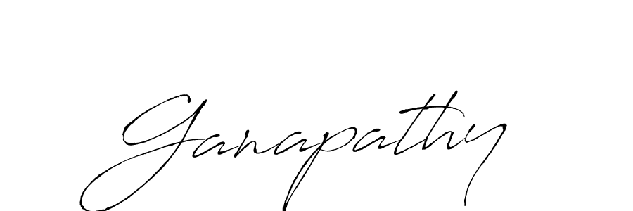 How to make Ganapathy signature? Antro_Vectra is a professional autograph style. Create handwritten signature for Ganapathy name. Ganapathy signature style 6 images and pictures png