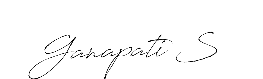 Also You can easily find your signature by using the search form. We will create Ganapati S name handwritten signature images for you free of cost using Antro_Vectra sign style. Ganapati S signature style 6 images and pictures png