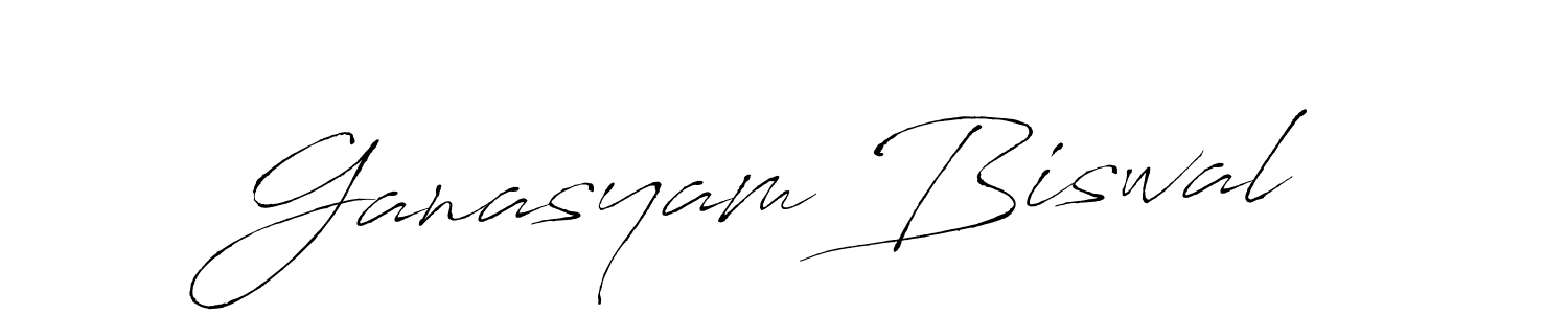 Use a signature maker to create a handwritten signature online. With this signature software, you can design (Antro_Vectra) your own signature for name Ganasyam Biswal. Ganasyam Biswal signature style 6 images and pictures png
