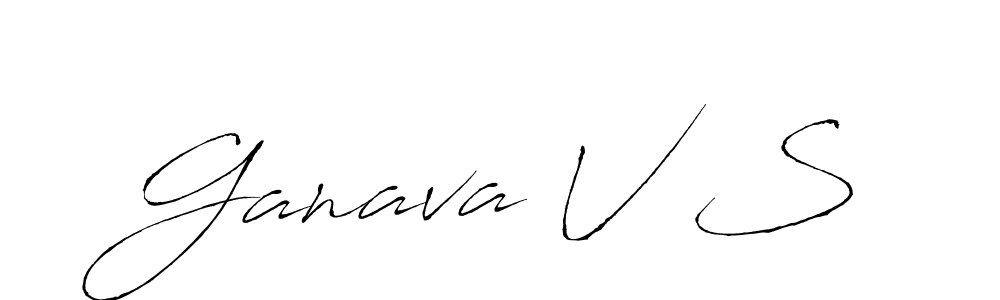 This is the best signature style for the Ganava V S name. Also you like these signature font (Antro_Vectra). Mix name signature. Ganava V S signature style 6 images and pictures png