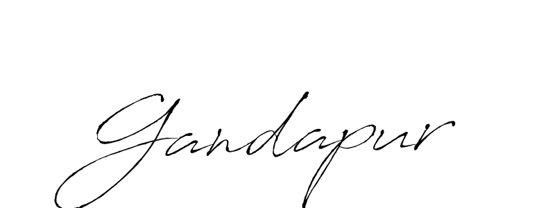 Make a beautiful signature design for name Gandapur. With this signature (Antro_Vectra) style, you can create a handwritten signature for free. Gandapur signature style 6 images and pictures png