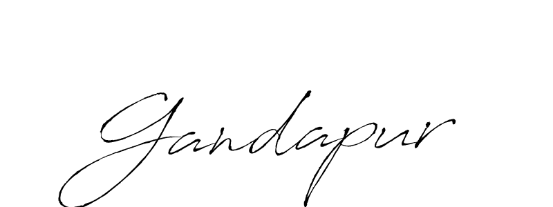 Make a beautiful signature design for name Gandapur. With this signature (Antro_Vectra) style, you can create a handwritten signature for free. Gandapur signature style 6 images and pictures png