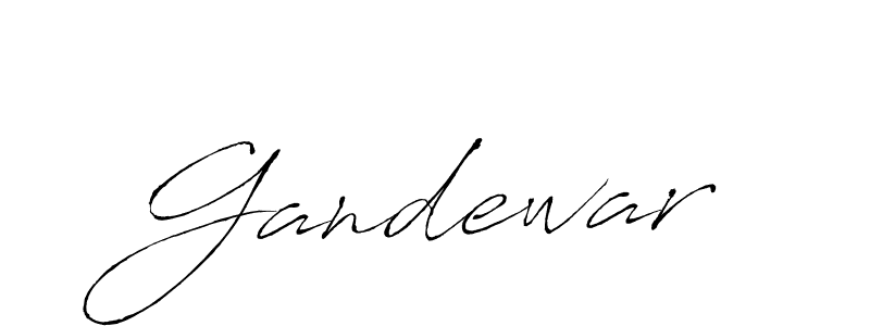 How to make Gandewar signature? Antro_Vectra is a professional autograph style. Create handwritten signature for Gandewar name. Gandewar signature style 6 images and pictures png