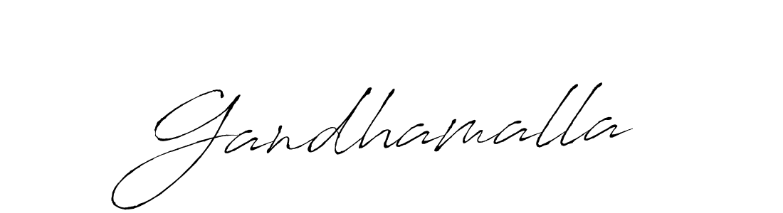Create a beautiful signature design for name Gandhamalla. With this signature (Antro_Vectra) fonts, you can make a handwritten signature for free. Gandhamalla signature style 6 images and pictures png