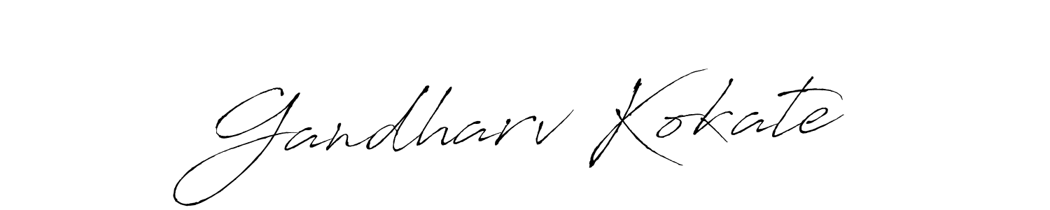 if you are searching for the best signature style for your name Gandharv Kokate. so please give up your signature search. here we have designed multiple signature styles  using Antro_Vectra. Gandharv Kokate signature style 6 images and pictures png