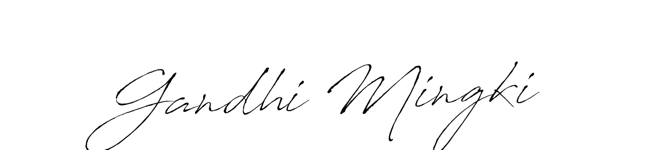Once you've used our free online signature maker to create your best signature Antro_Vectra style, it's time to enjoy all of the benefits that Gandhi Mingki name signing documents. Gandhi Mingki signature style 6 images and pictures png