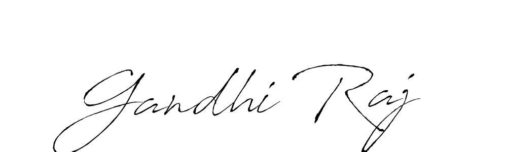 How to make Gandhi Raj name signature. Use Antro_Vectra style for creating short signs online. This is the latest handwritten sign. Gandhi Raj signature style 6 images and pictures png