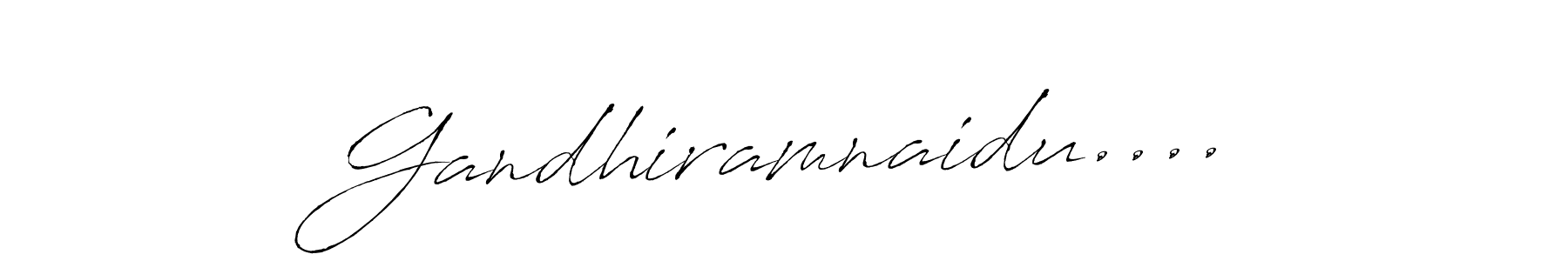 Use a signature maker to create a handwritten signature online. With this signature software, you can design (Antro_Vectra) your own signature for name Gandhiramnaidu..... Gandhiramnaidu.... signature style 6 images and pictures png