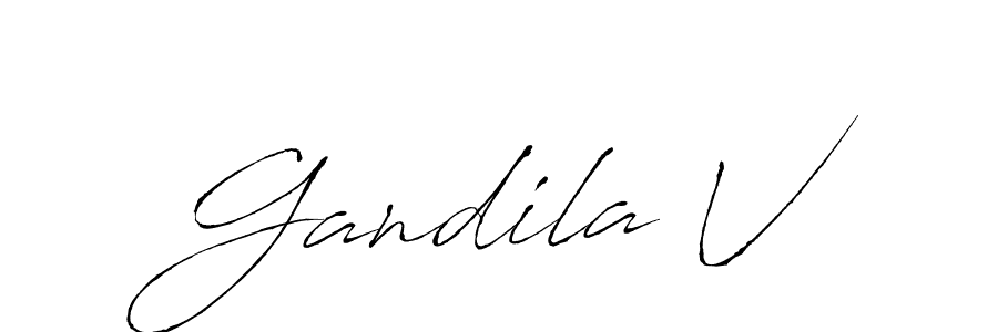 Once you've used our free online signature maker to create your best signature Antro_Vectra style, it's time to enjoy all of the benefits that Gandila V name signing documents. Gandila V signature style 6 images and pictures png