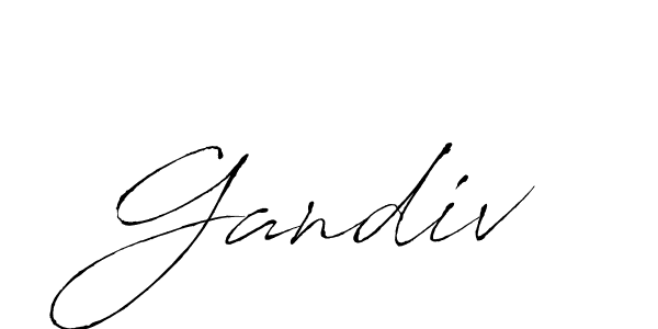 Also You can easily find your signature by using the search form. We will create Gandiv name handwritten signature images for you free of cost using Antro_Vectra sign style. Gandiv signature style 6 images and pictures png