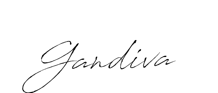 Gandiva stylish signature style. Best Handwritten Sign (Antro_Vectra) for my name. Handwritten Signature Collection Ideas for my name Gandiva. Gandiva signature style 6 images and pictures png