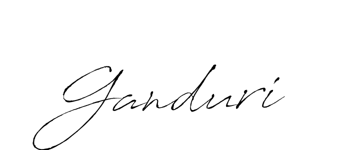 Also we have Ganduri name is the best signature style. Create professional handwritten signature collection using Antro_Vectra autograph style. Ganduri signature style 6 images and pictures png