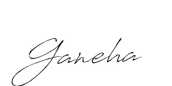 Create a beautiful signature design for name Ganeha. With this signature (Antro_Vectra) fonts, you can make a handwritten signature for free. Ganeha signature style 6 images and pictures png