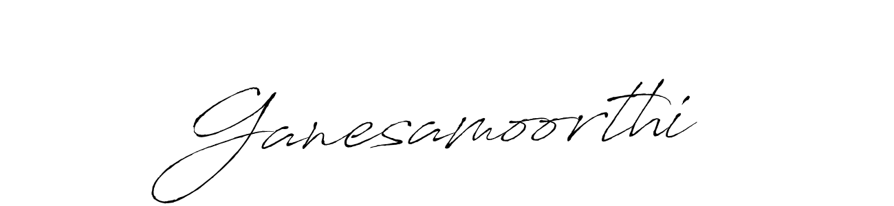 How to make Ganesamoorthi name signature. Use Antro_Vectra style for creating short signs online. This is the latest handwritten sign. Ganesamoorthi signature style 6 images and pictures png