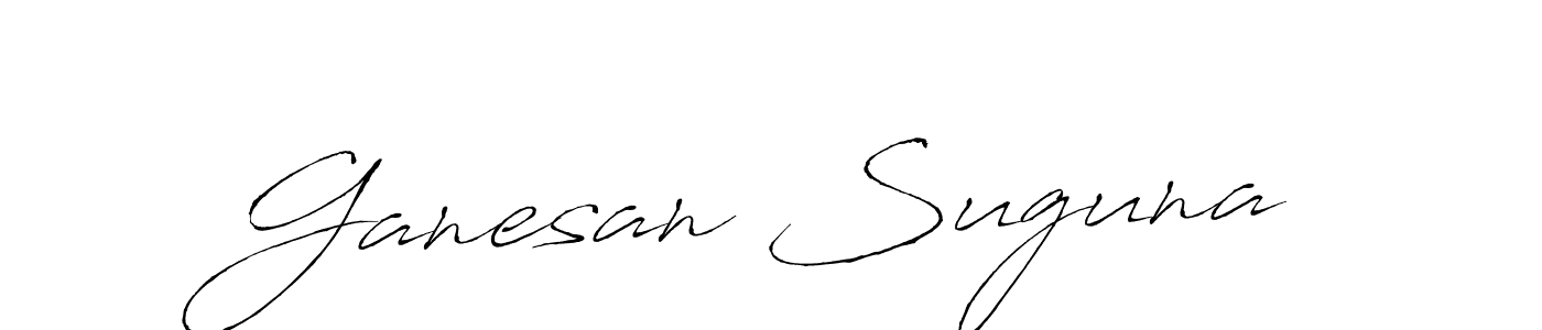 Similarly Antro_Vectra is the best handwritten signature design. Signature creator online .You can use it as an online autograph creator for name Ganesan Suguna. Ganesan Suguna signature style 6 images and pictures png