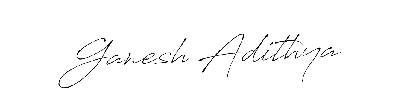 Design your own signature with our free online signature maker. With this signature software, you can create a handwritten (Antro_Vectra) signature for name Ganesh Adithya. Ganesh Adithya signature style 6 images and pictures png