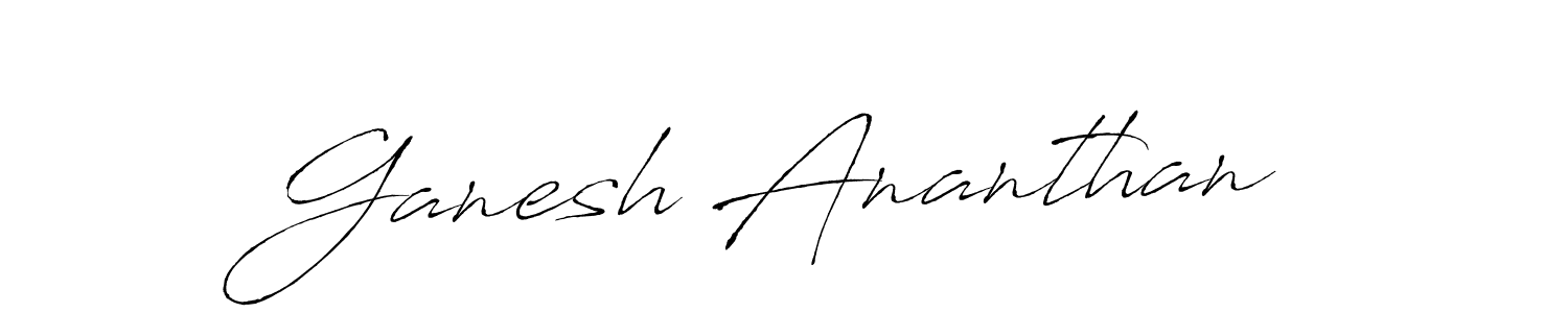 How to make Ganesh Ananthan signature? Antro_Vectra is a professional autograph style. Create handwritten signature for Ganesh Ananthan name. Ganesh Ananthan signature style 6 images and pictures png