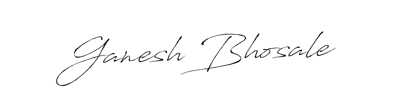 Make a beautiful signature design for name Ganesh Bhosale. With this signature (Antro_Vectra) style, you can create a handwritten signature for free. Ganesh Bhosale signature style 6 images and pictures png