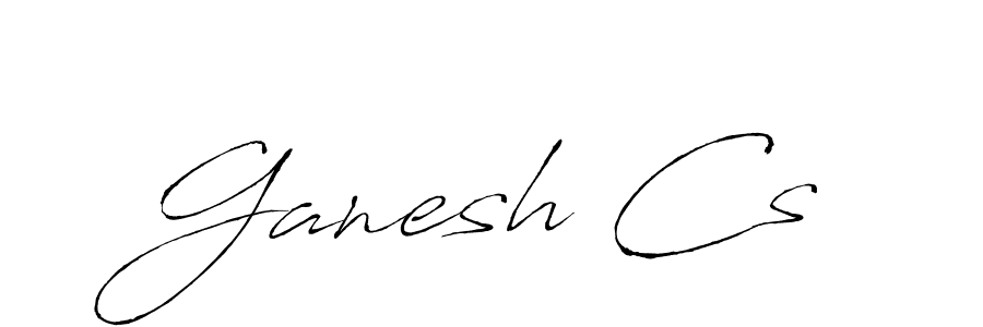 Ganesh Cs stylish signature style. Best Handwritten Sign (Antro_Vectra) for my name. Handwritten Signature Collection Ideas for my name Ganesh Cs. Ganesh Cs signature style 6 images and pictures png