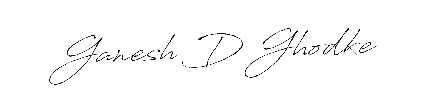 Create a beautiful signature design for name Ganesh D Ghodke. With this signature (Antro_Vectra) fonts, you can make a handwritten signature for free. Ganesh D Ghodke signature style 6 images and pictures png