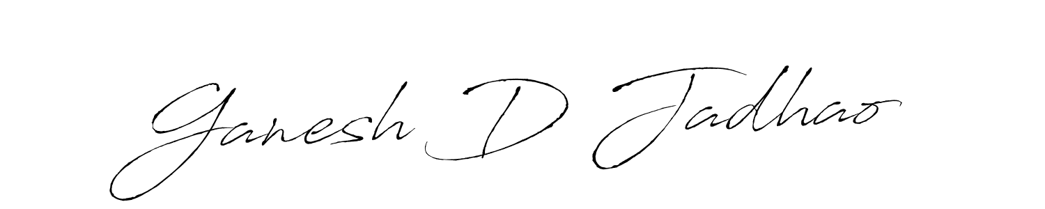 Make a beautiful signature design for name Ganesh D Jadhao. Use this online signature maker to create a handwritten signature for free. Ganesh D Jadhao signature style 6 images and pictures png