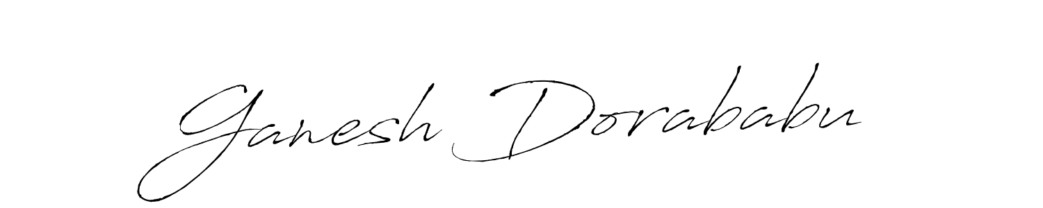 Create a beautiful signature design for name Ganesh Dorababu. With this signature (Antro_Vectra) fonts, you can make a handwritten signature for free. Ganesh Dorababu signature style 6 images and pictures png
