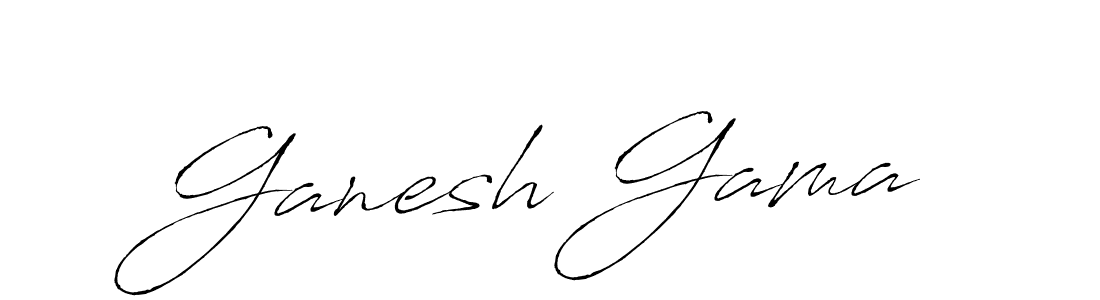 Also we have Ganesh Gama name is the best signature style. Create professional handwritten signature collection using Antro_Vectra autograph style. Ganesh Gama signature style 6 images and pictures png