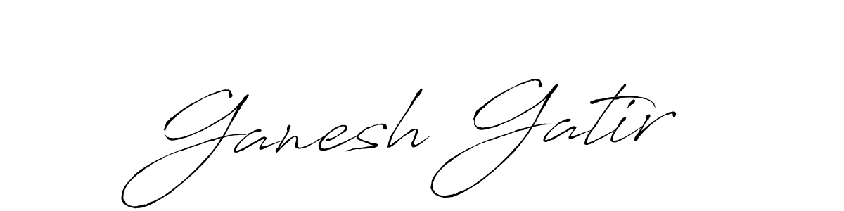 Antro_Vectra is a professional signature style that is perfect for those who want to add a touch of class to their signature. It is also a great choice for those who want to make their signature more unique. Get Ganesh Gatir name to fancy signature for free. Ganesh Gatir signature style 6 images and pictures png