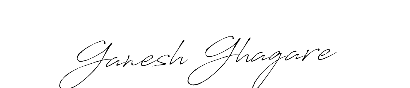 Make a beautiful signature design for name Ganesh Ghagare. With this signature (Antro_Vectra) style, you can create a handwritten signature for free. Ganesh Ghagare signature style 6 images and pictures png
