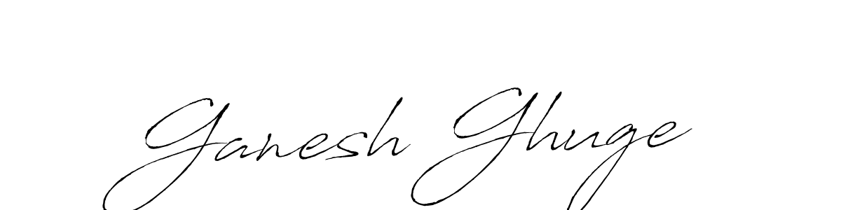 How to make Ganesh Ghuge name signature. Use Antro_Vectra style for creating short signs online. This is the latest handwritten sign. Ganesh Ghuge signature style 6 images and pictures png