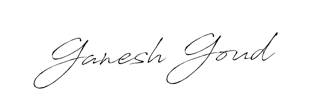 Design your own signature with our free online signature maker. With this signature software, you can create a handwritten (Antro_Vectra) signature for name Ganesh Goud. Ganesh Goud signature style 6 images and pictures png