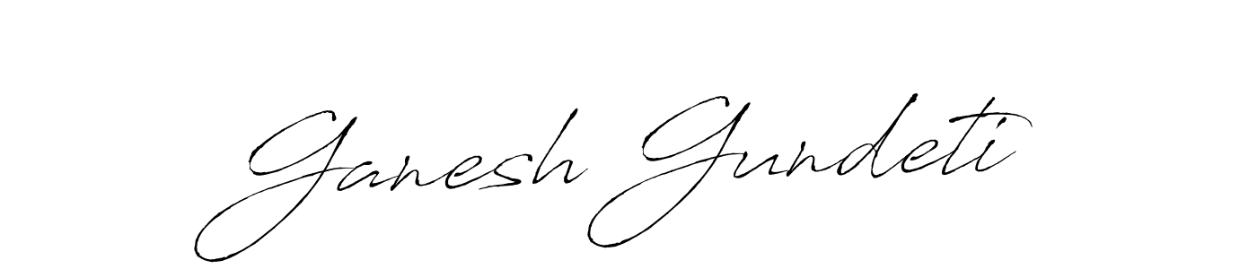 Design your own signature with our free online signature maker. With this signature software, you can create a handwritten (Antro_Vectra) signature for name Ganesh Gundeti. Ganesh Gundeti signature style 6 images and pictures png