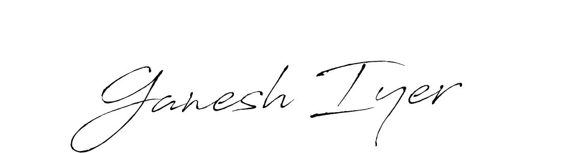 The best way (Antro_Vectra) to make a short signature is to pick only two or three words in your name. The name Ganesh Iyer include a total of six letters. For converting this name. Ganesh Iyer signature style 6 images and pictures png