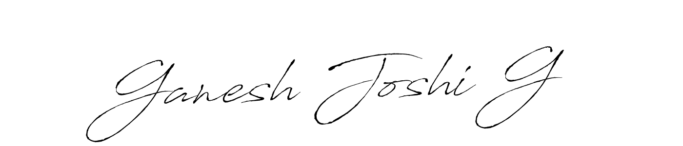 How to make Ganesh Joshi G signature? Antro_Vectra is a professional autograph style. Create handwritten signature for Ganesh Joshi G name. Ganesh Joshi G signature style 6 images and pictures png