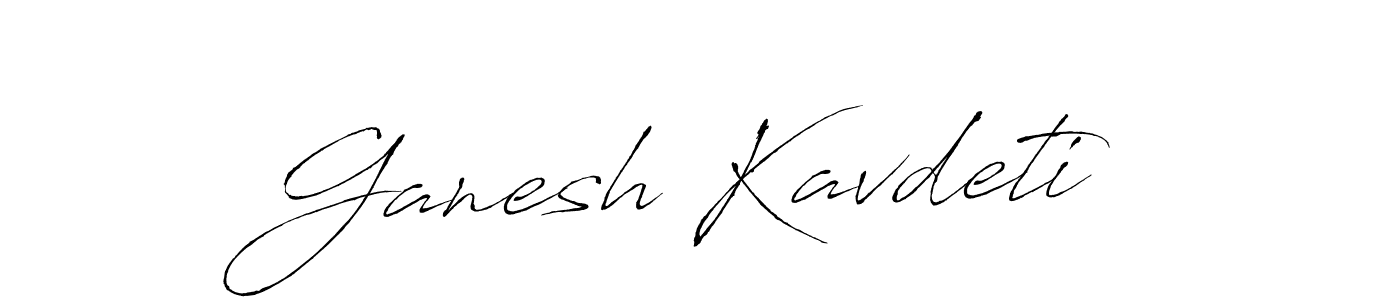 Design your own signature with our free online signature maker. With this signature software, you can create a handwritten (Antro_Vectra) signature for name Ganesh Kavdeti. Ganesh Kavdeti signature style 6 images and pictures png