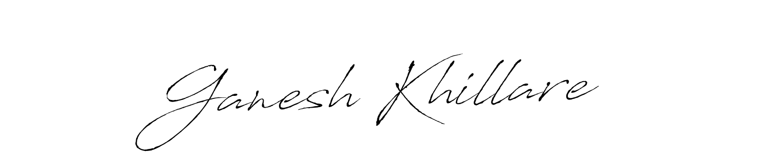 Create a beautiful signature design for name Ganesh Khillare. With this signature (Antro_Vectra) fonts, you can make a handwritten signature for free. Ganesh Khillare signature style 6 images and pictures png