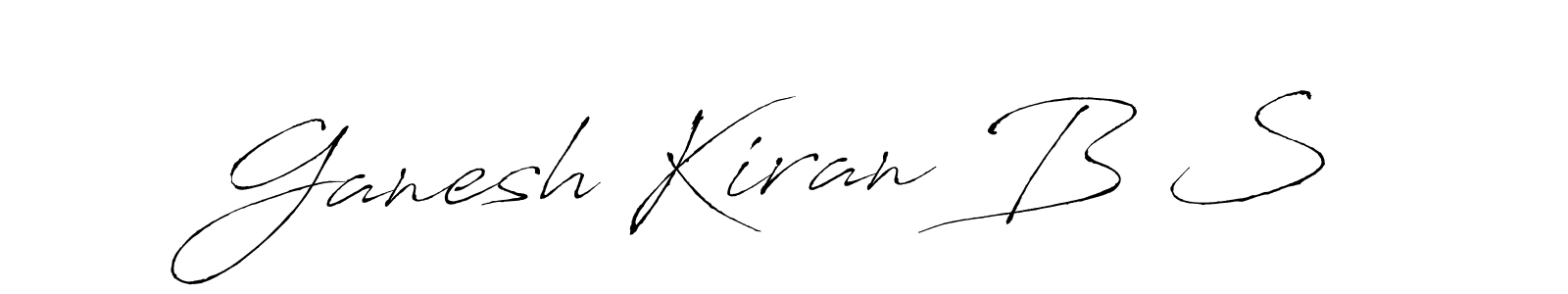 This is the best signature style for the Ganesh Kiran B S name. Also you like these signature font (Antro_Vectra). Mix name signature. Ganesh Kiran B S signature style 6 images and pictures png